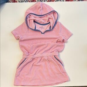 Vineyard Vines hooded terrycloth swim coverup dress